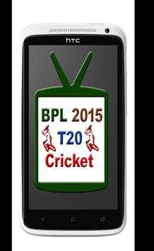 BPL 2015 T20 Live Tv Channels screenshot 1