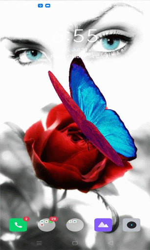 Butterfly Eyes Live Wallpaper screenshot 1