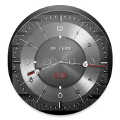 Metallic clock widget иконка