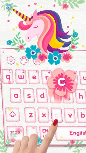 Pink Unicorn keyboard Theme screenshot 3
