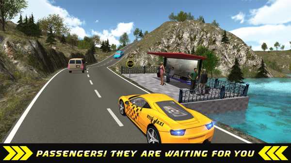 Taxi Driver Hill Climb sim 3D screenshot 6