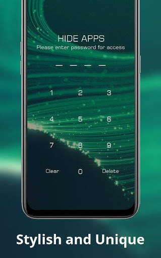 Abstract bright light green line theme screenshot 4