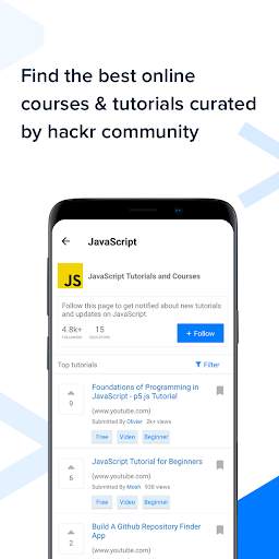 Hackr.io - Online Tutorials and Courses screenshot 3