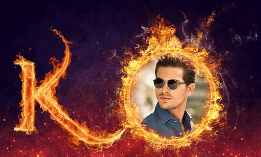 Fire Text Photo Frame : Flaming Text & Alphabets screenshot 4