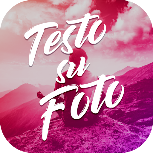 Testo su foto icon