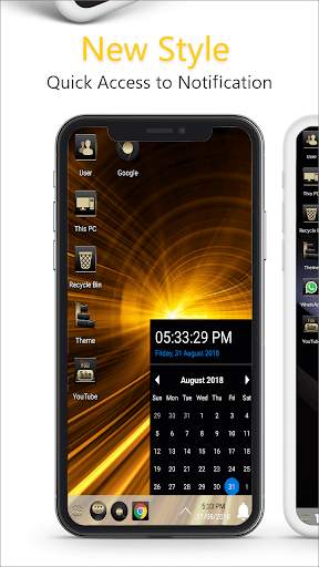 Golden Theme For Computer Launcher screenshot 4