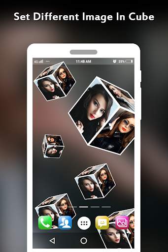 3D Cube Live Wallpaper screenshot 2