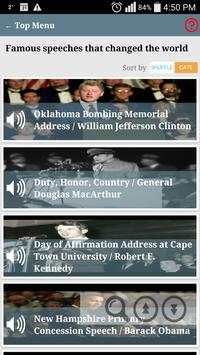Learn English S plus, Famous English Speeches FREE screenshot 1