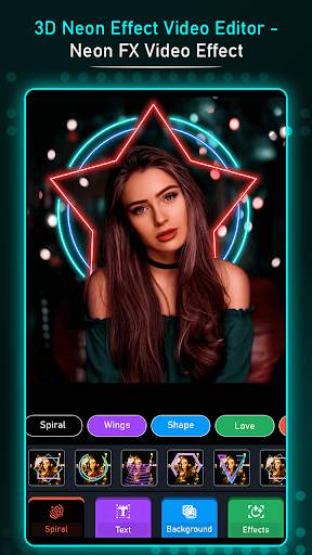 3D Neon Effect Video Editor : Neon FX Video Effect screenshot 4