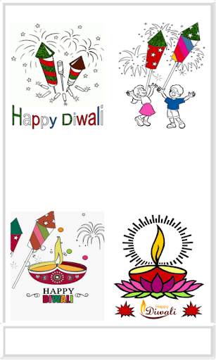Diwali Colouring - Greeting cards screenshot 1