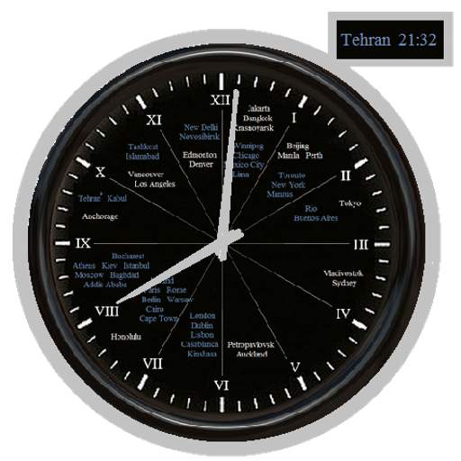 12-hour world clock 2.6