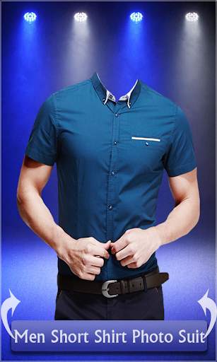 Men Short Shirt Photo Suit - man casual shirt screenshot 1