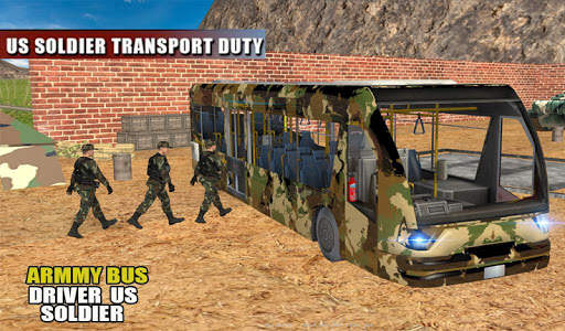 Off Road Army Bus Driving:Soldier Transport Duty screenshot 8