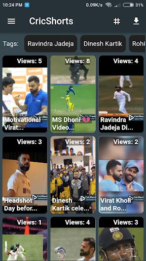 CricShorts : Cricket Short Video Status screenshot 1