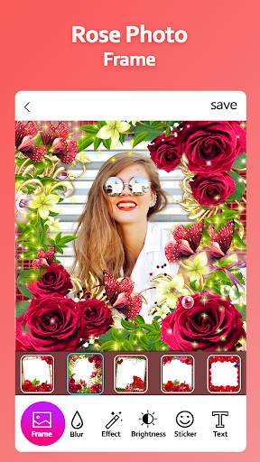Rose Photo Frame 1 تصوير الشاشة