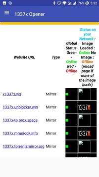 1337x Site Opener 2 تصوير الشاشة
