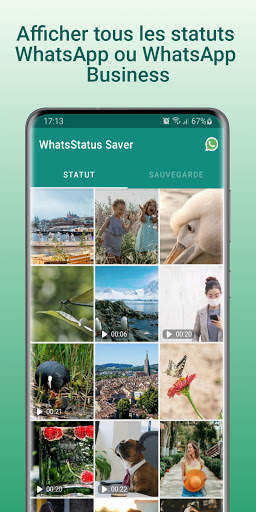 WhatsStatus Saver -Téléchargeur de statut WhatsApp screenshot 1