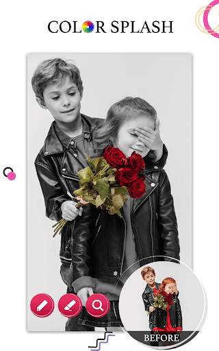 Color Splash - Black & White Photo Effect Editor screenshot 1