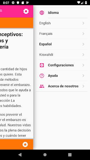 Anticonceptivos screenshot 1