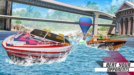 acqua barca da corsa Giochi screenshot 4