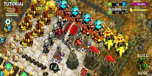 ☣️ Clash Of Orcs ⛺️ City Building Defense War TD screenshot 13