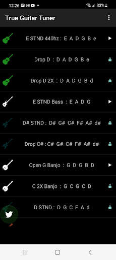 True Guitar Tuner स्क्रीनशॉट 2
