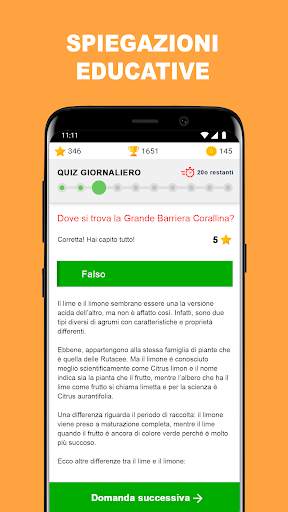 QuizzClub: quiz d'intelligenza screenshot 2