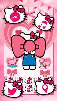 Princess Kitty Bow Launcher Themes HD Wallpapers screenshot 3