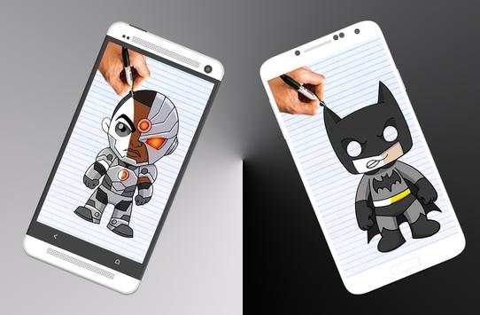 How to draw chibi super hero screenshot 3