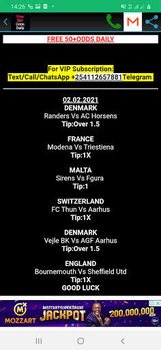 Free 50+ Odds Daily screenshot 3
