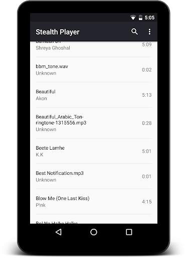 Stealth Audio Player - play audio through earpiece screenshot 7