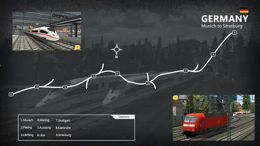 Euro Train Simulator 2: Game screenshot 7