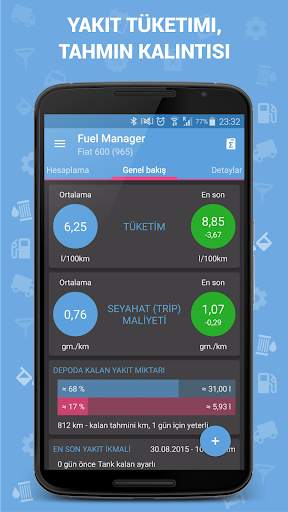 Yakıt Tüketimi - Fuel Manager screenshot 1