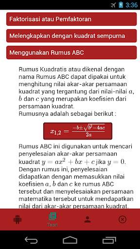 AndKuadrat - Square Root Equation Calculator скриншот 4