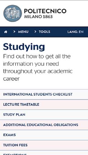 Discover Politecnico скриншот 4