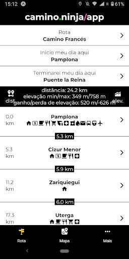 Camino Ninja App screenshot 1