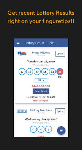 USA Lottery Ticket Scanner & Results (All States) screenshot 1