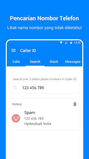 ID pemanggil, Dialer Telefon screenshot 6