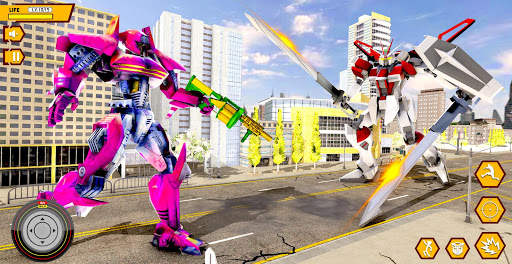 Stickman Rope Robot Hero: Transform Robot Wars screenshot 1