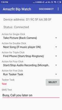 Mi Band & Amazfit Button Action 1 تصوير الشاشة