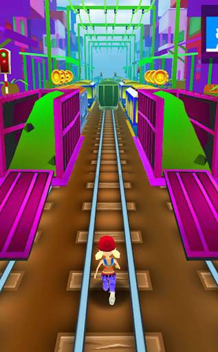 Subway Runner Bus Rush Running Track screenshot 2