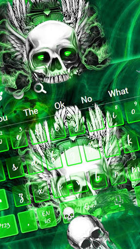 Cool Metal Skull keyboard screenshot 1