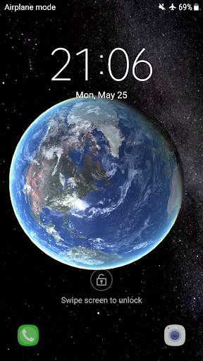 Earth Planet 3D live wallpaper screenshot 2