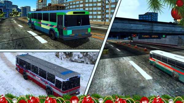 Amazing Christmas Tourist Bus Driving Simulator screenshot 5