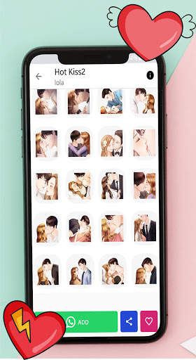 Animated Kiss Stickers for WhatsApp WAStickerApp😘 screenshot 5