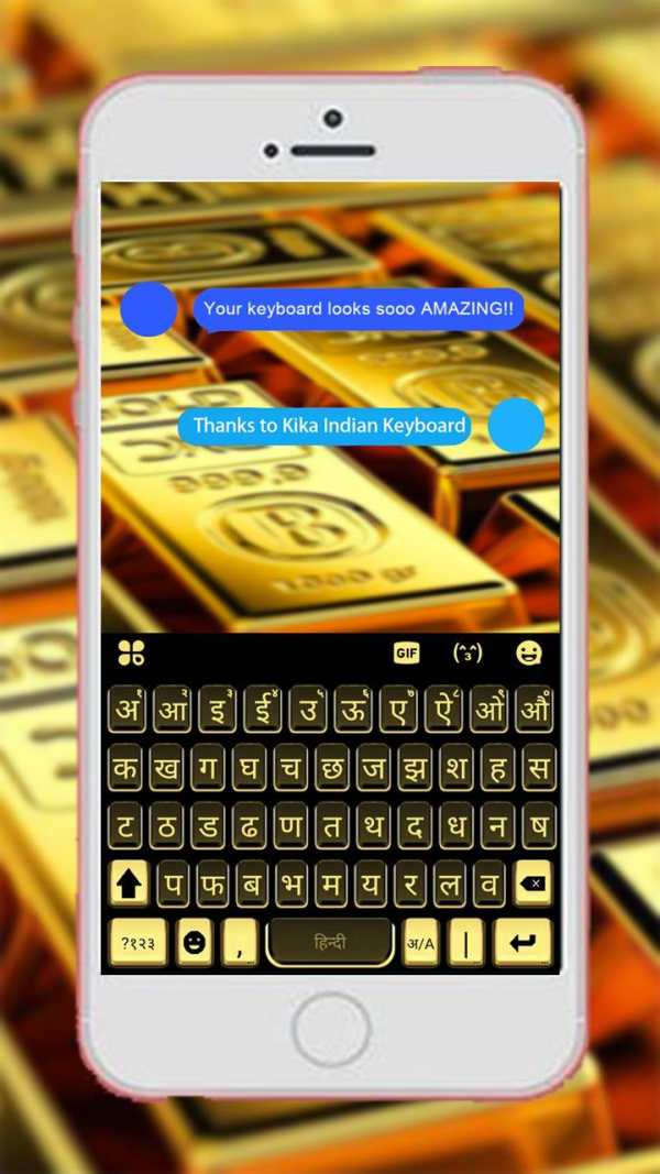 BlackGold Keyboard Theme screenshot 1