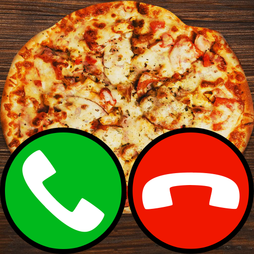 fake call and sms pizza game icon