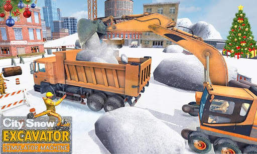 City Snow Excavator Simulator Machine screenshot 4