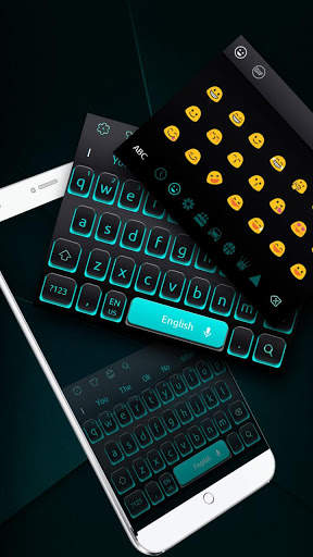 Blue Light Black Keyboard screenshot 3