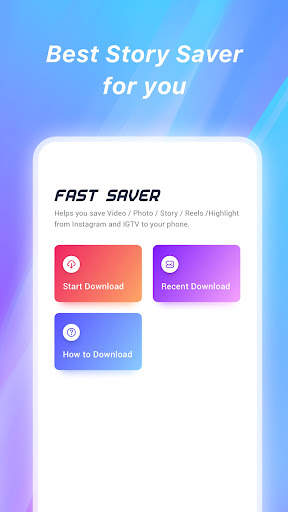 Fast Saver-Save Video & Story screenshot 1